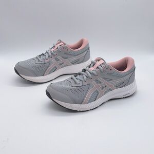 Asics Gel Contend Womens 7.5 Running Shoes Piedmont Grey Frosted Rose